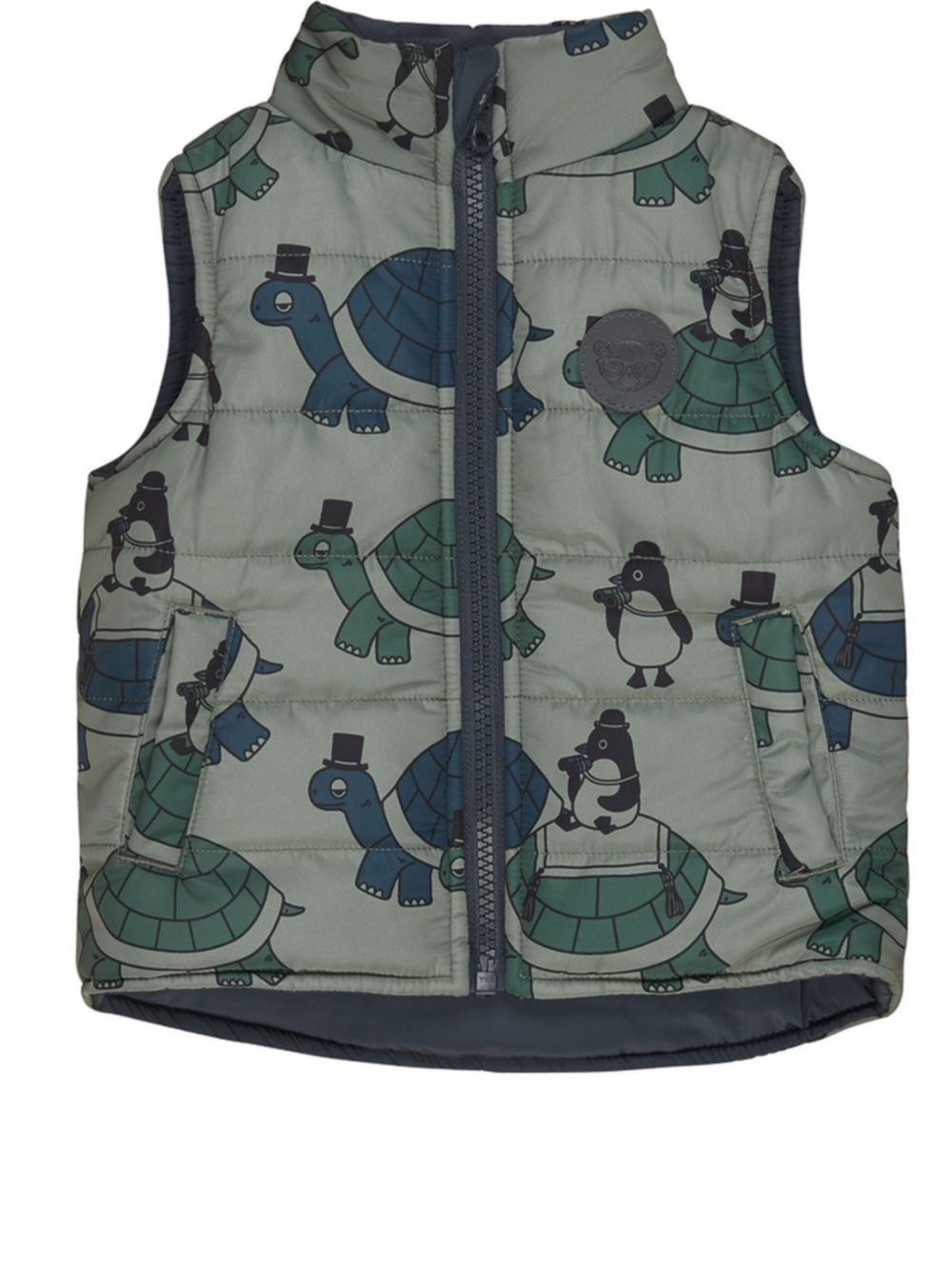 Huxbaby Turtle Tour Reversible Vest